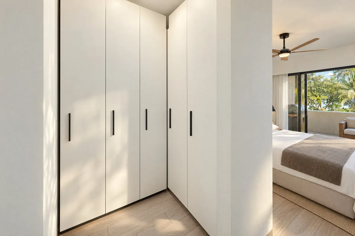 Walk-in closet, Cayena apartment, Ocean Tree Residences, Sosúa