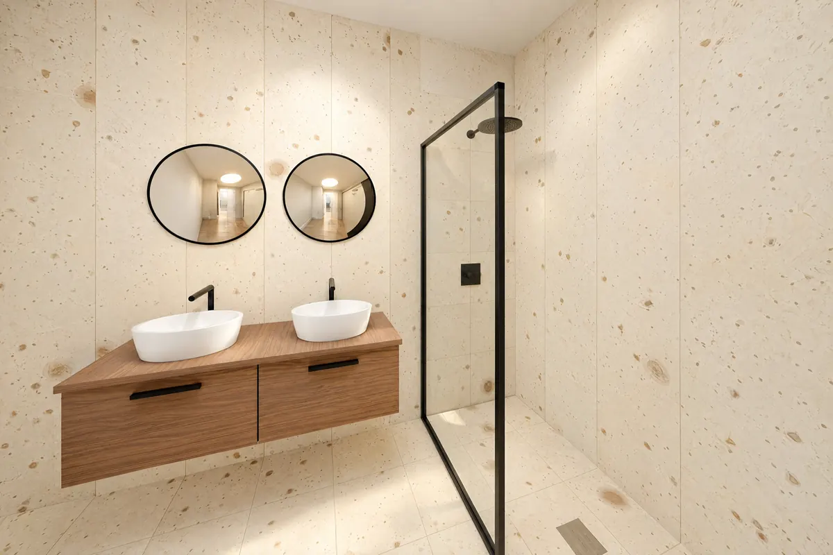 Master bathroom, Cayena apartment, Ocean Tree Residences, Sosúa