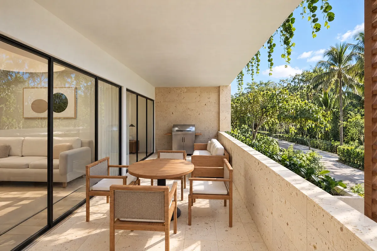 Private terrace, Cayena apartment, Ocean Tree Residences, Sosúa