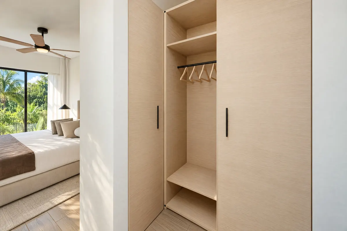 Walk-in closet, Lilly apartment, Ocean Tree Residences, Sosúa