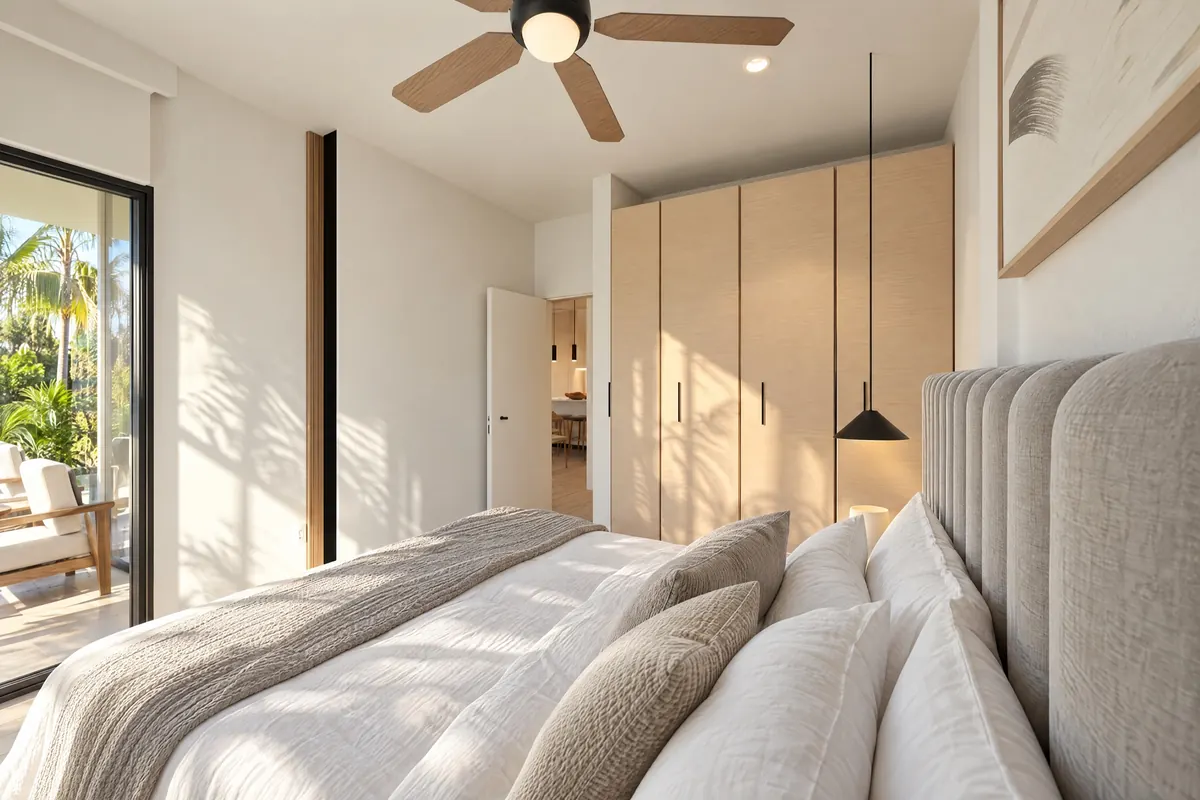 Second bedroom, closet, Lilly apartment, Ocean Tree Residences, Sosúa