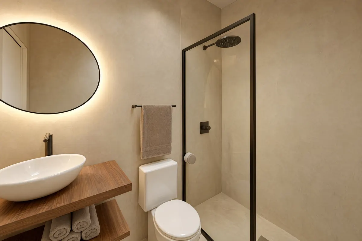 Guest bathroom, Lilly apartment, Ocean Tree Residences, Sosúa