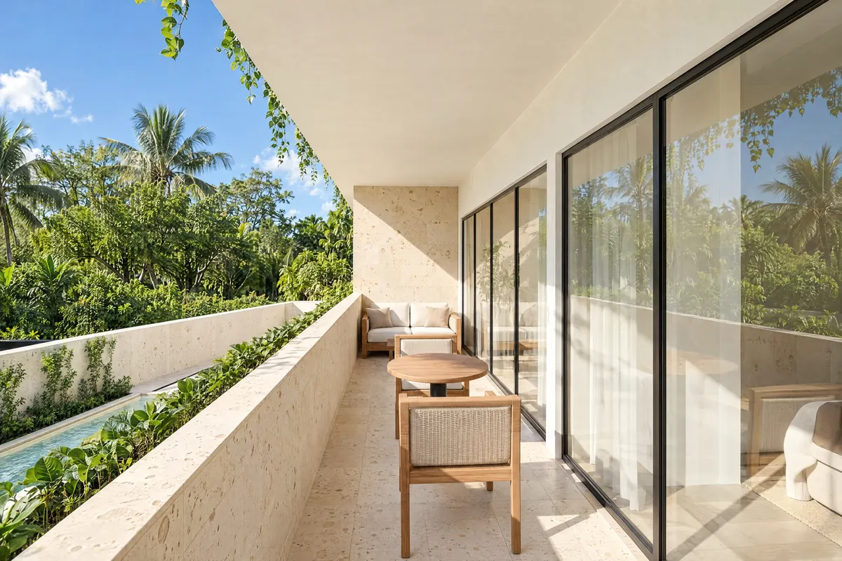 Private terrace, Rose apartment, Ocean Tree Residences, Sosúa