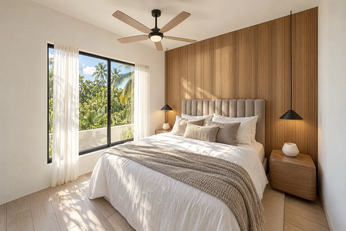 Master bedroom, Tulip apartment, Ocean Tree Residences, Sosúa